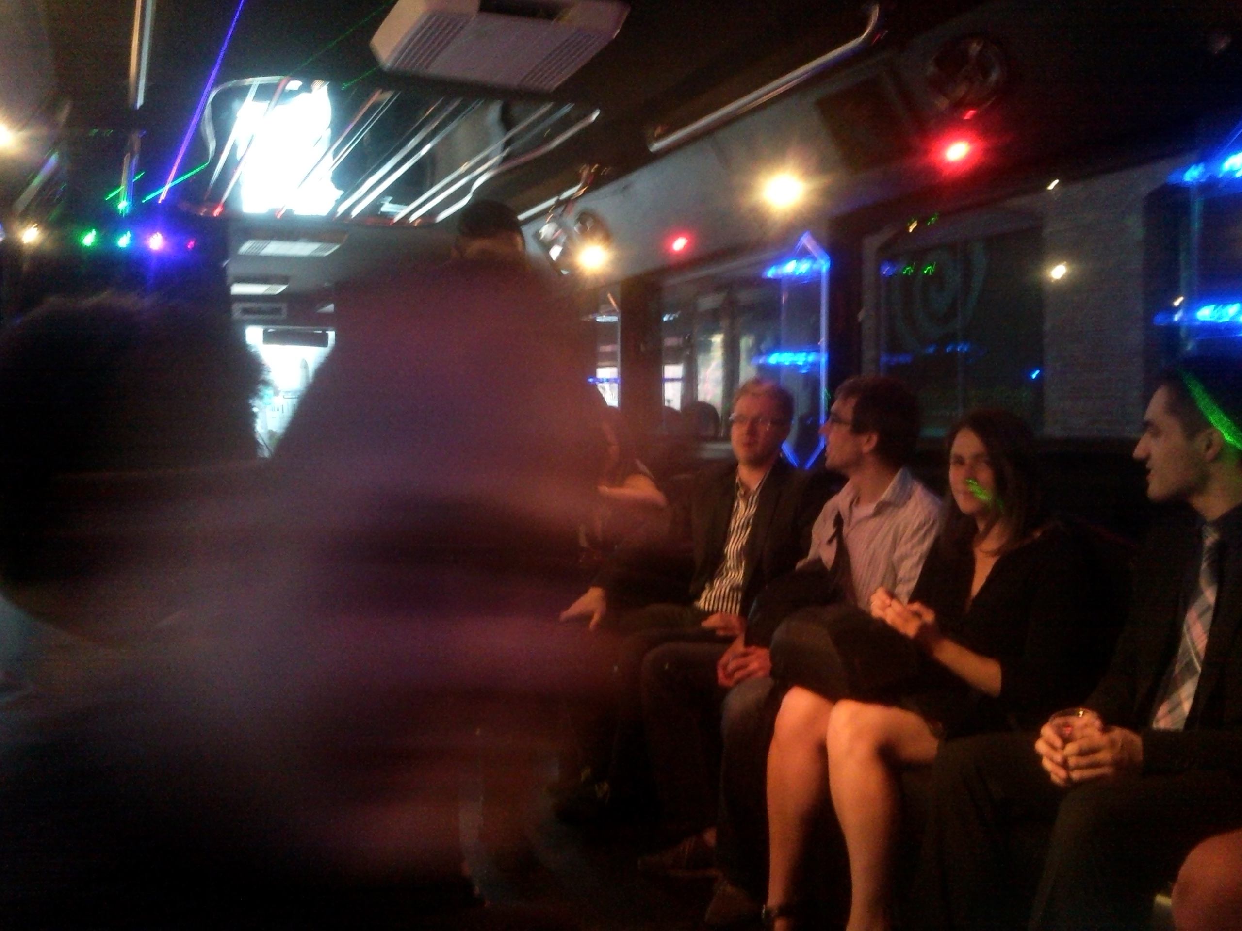 On the party bus - Vova just moved his head